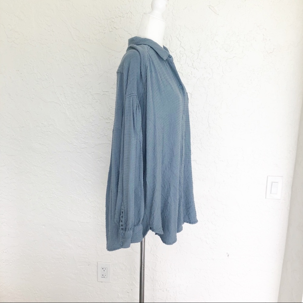 Free People Hidden Valley Button Down Shirt Large - Picture 4 of 8